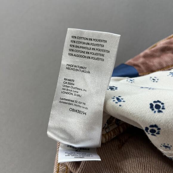 Pilcro Anthropologie Jeans Sz 31 The Vintage Straight Raw Hem High Rise Salmon - Picture 9 of 9